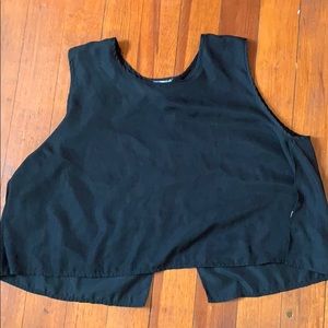 Black tank top